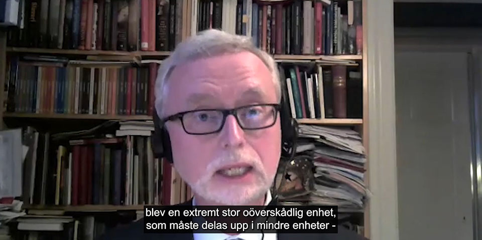 startbild till film där dick harrisson berättar om kommerskollegiums historia